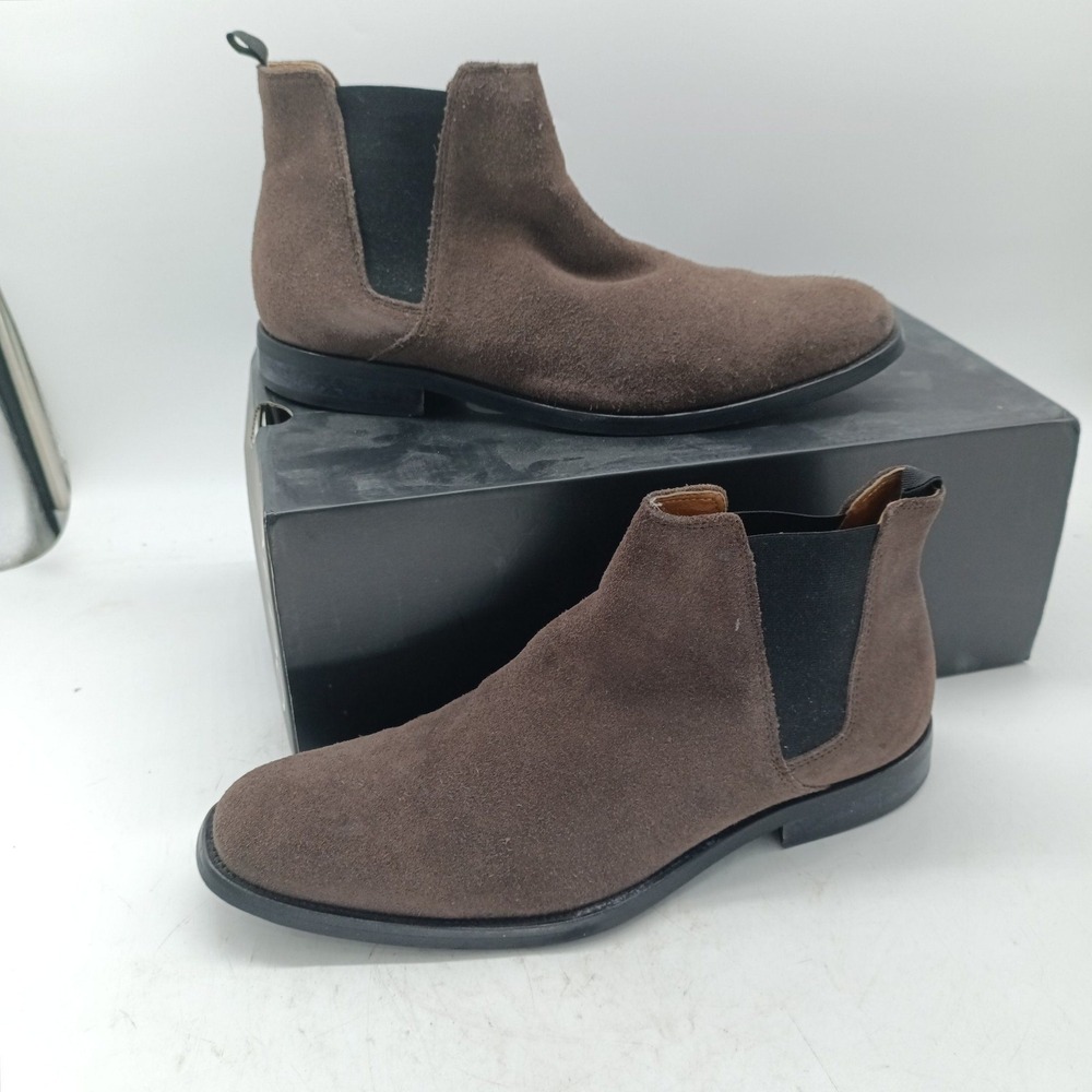 Aldo Vianello Mens Brown Suede Chelsea Boots Size 9